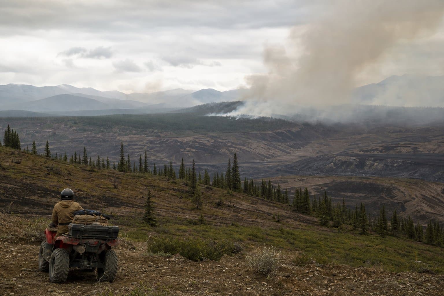 Cover image for article: Coal seam fire northeast of Healy grows to 71 acres with no crew assigned