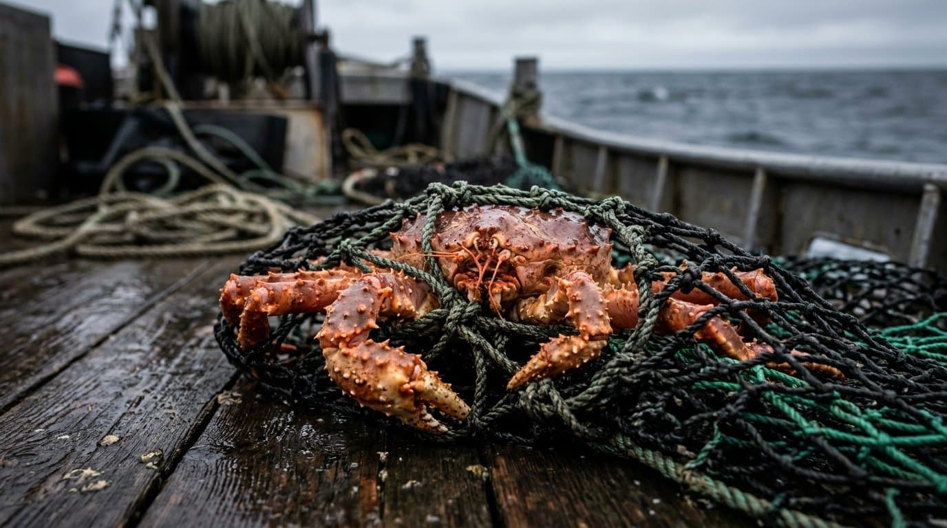 Cover image for article: State biologists recommend a 26% cut to Norton Sound red king crab ceiling for 2027