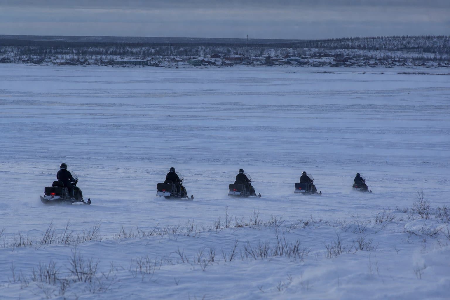 Cover image for article: A 675-mile snowmachine patrol reached nine Interior villages