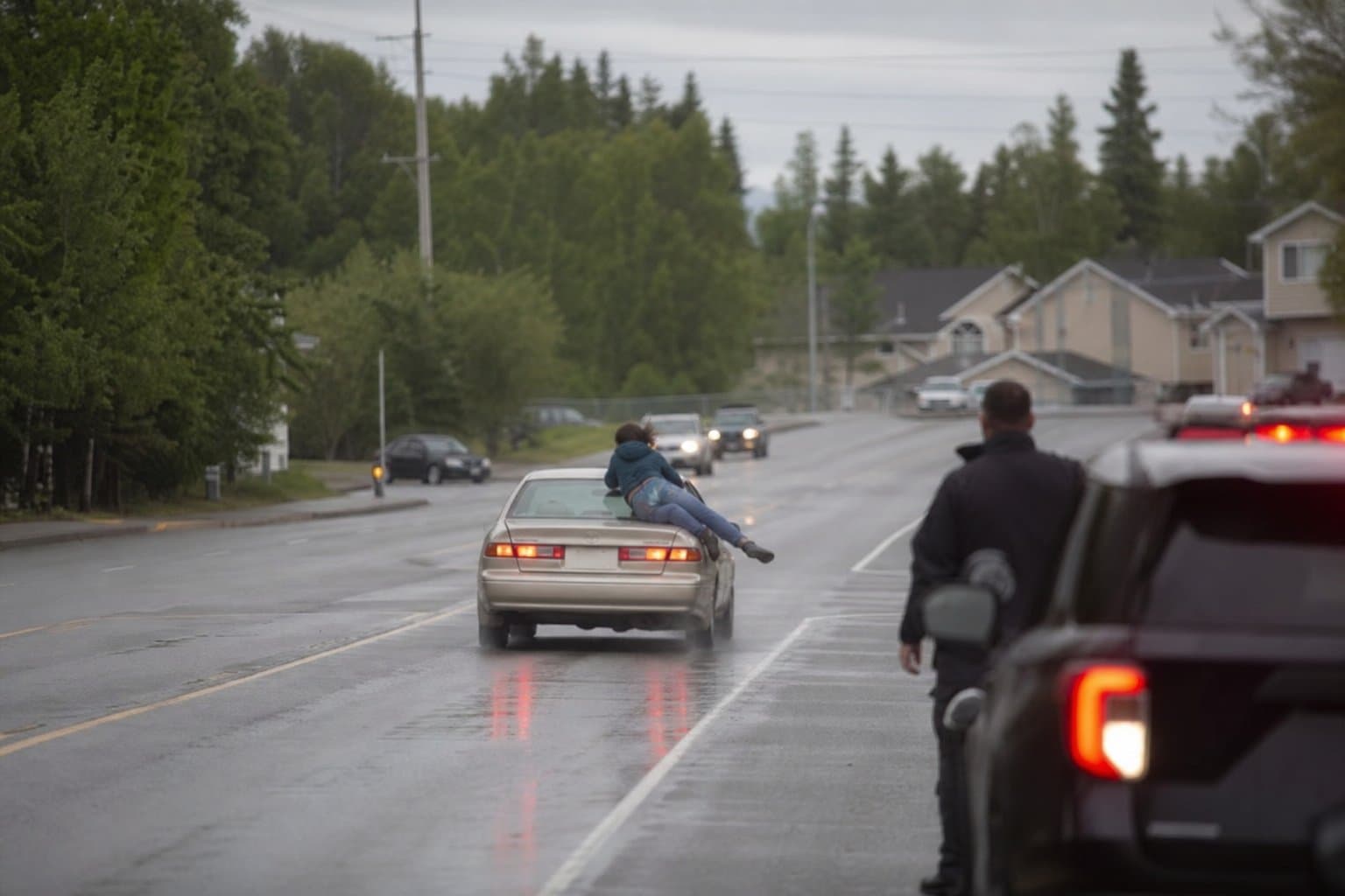 Cover image for article: Wasilla woman charged after stabbing pedestrian on hood of moving vehicle