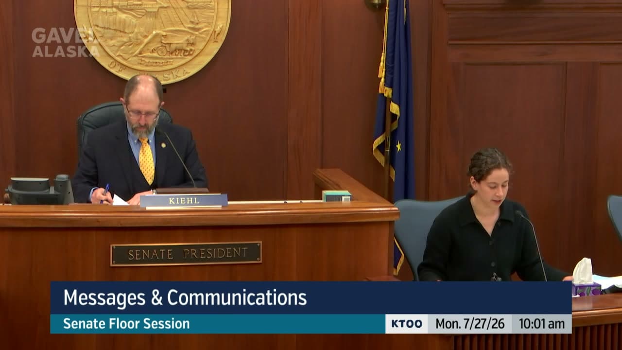 Cover image for article: Alaska Senate opens fourth special session with technical session, adjourns to Friday