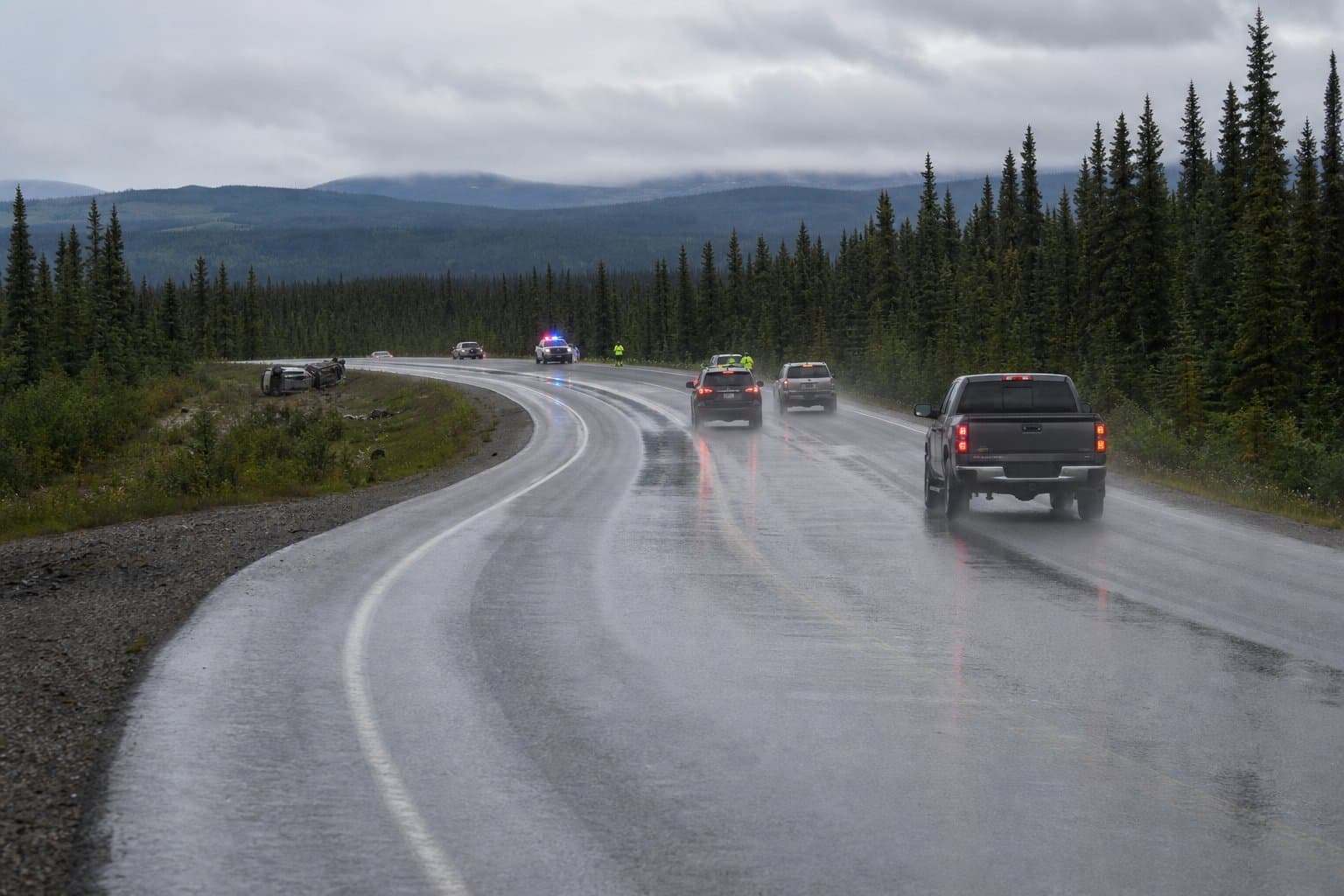 Cover image for article: Fatigue blamed in a Parks Highway rollover near Cantwell