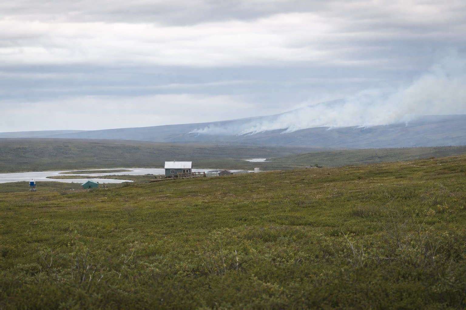 Cover image for article: A tiny fire near Koyuk has smoldered under investigation for a month