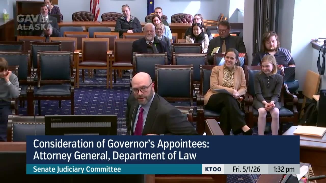 Cover image for article: AG Nominee Cox Defends 110+ Amicus Briefs, Faces Questions on Alaska Priorities