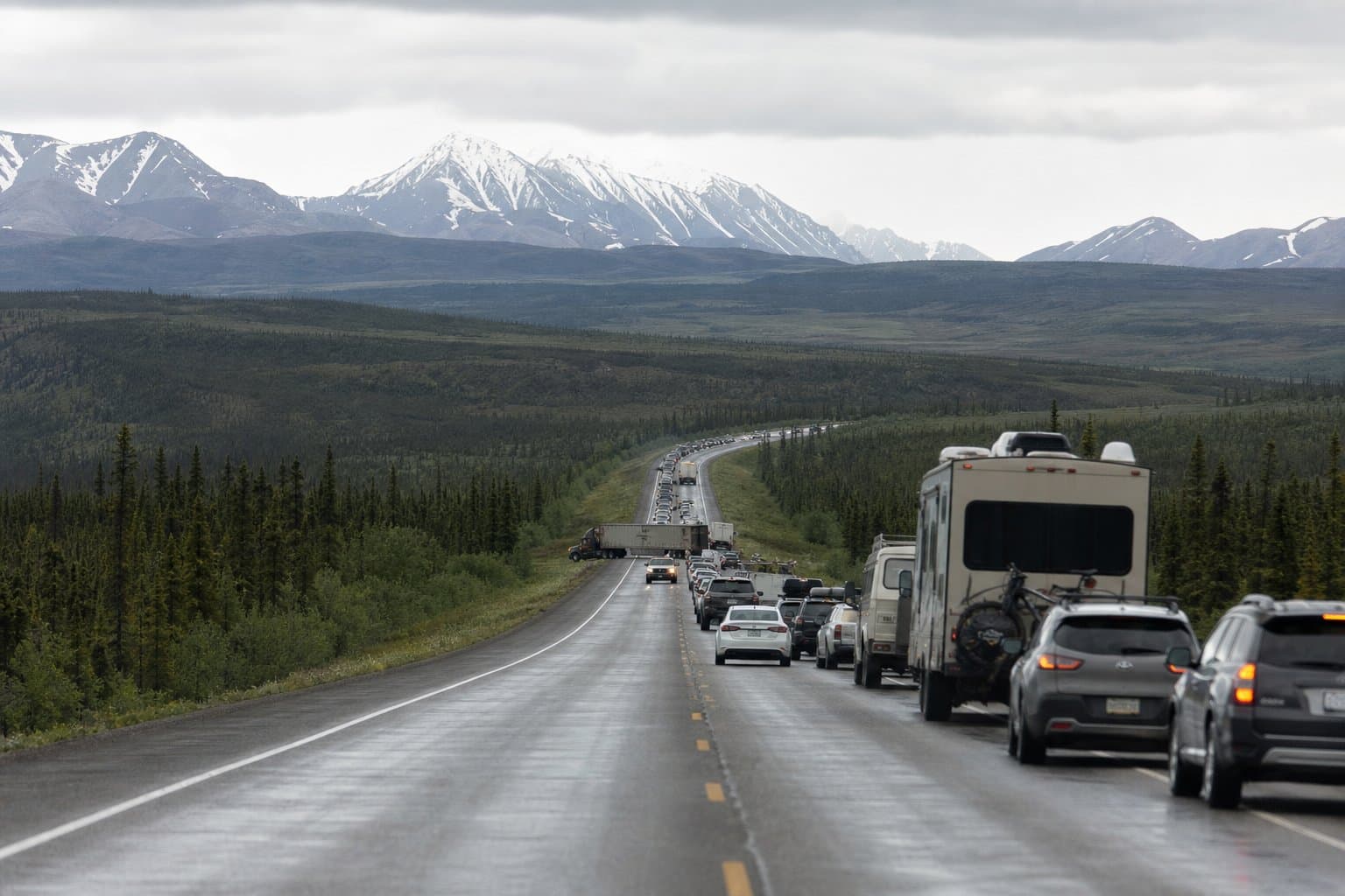 Cover image for article: Parks Highway closed at MP 274 near Clear Space Force Station