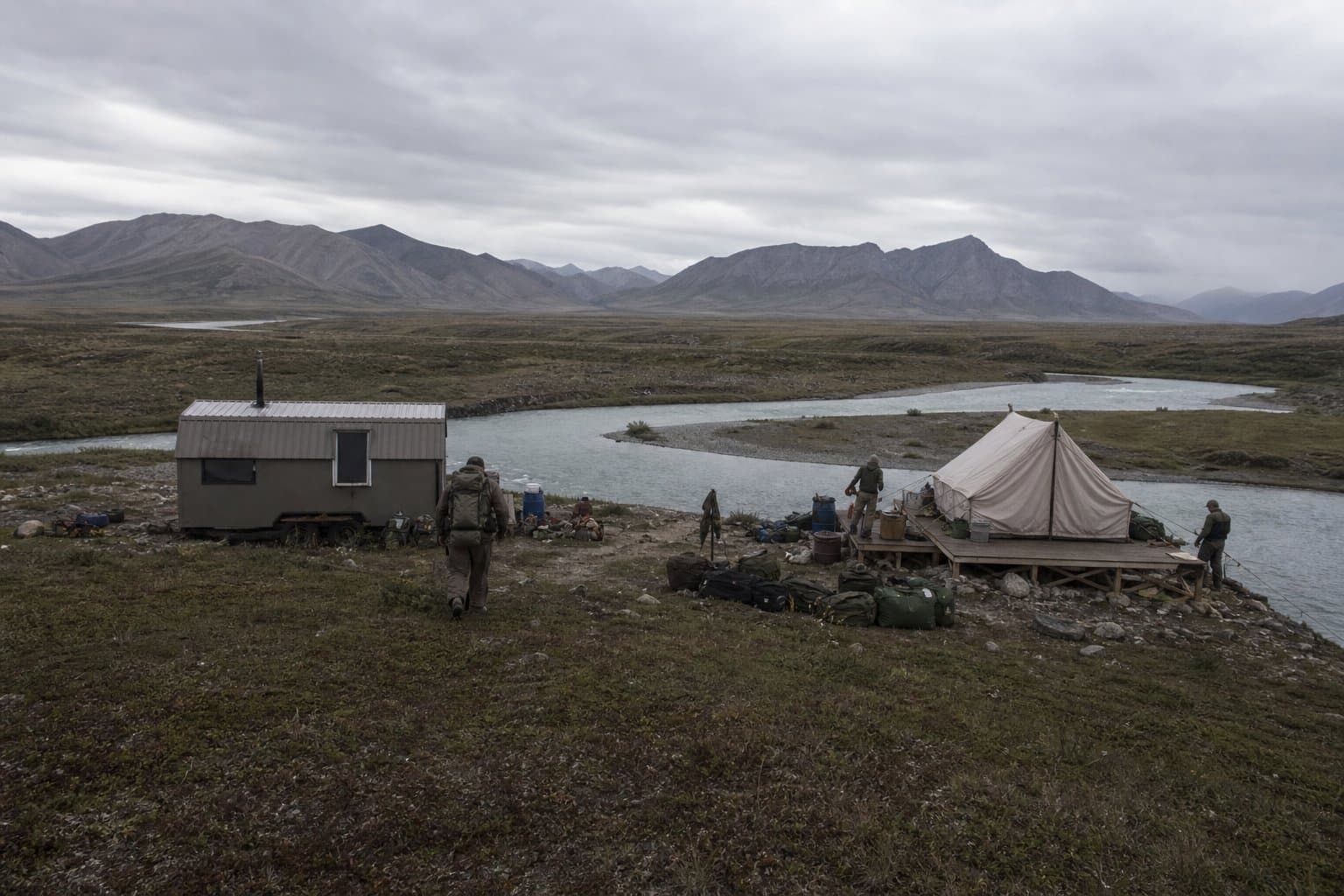 Cover image for article: A Brooks Range hunting guide wants a permanent camp in the wild