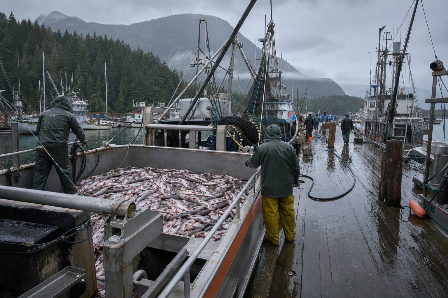 Cover image for article: Southeast pink seining closes at 19.8 million fish; hatchery areas stay open