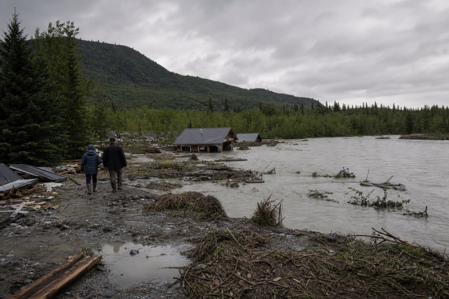 Cover image for article: Talkeetna's erosion fight reaches a new stage: buying people off the riverbank