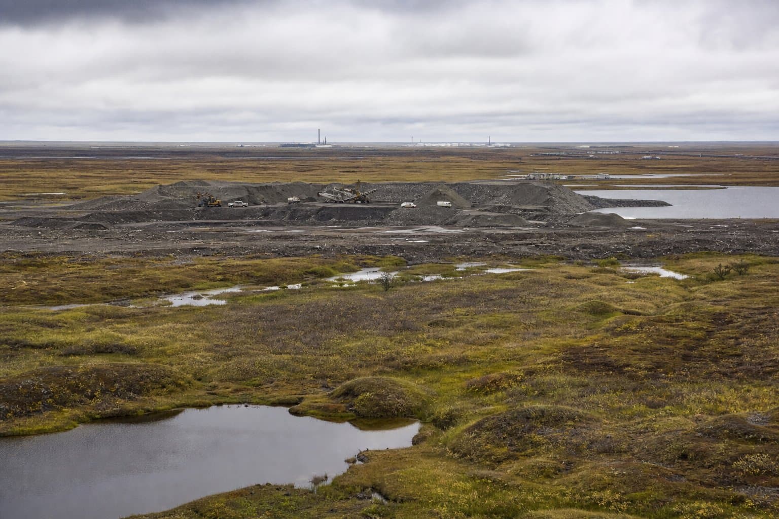 Cover image for article: Hilcorp wants a North Slope gravel mine with no wetland payback