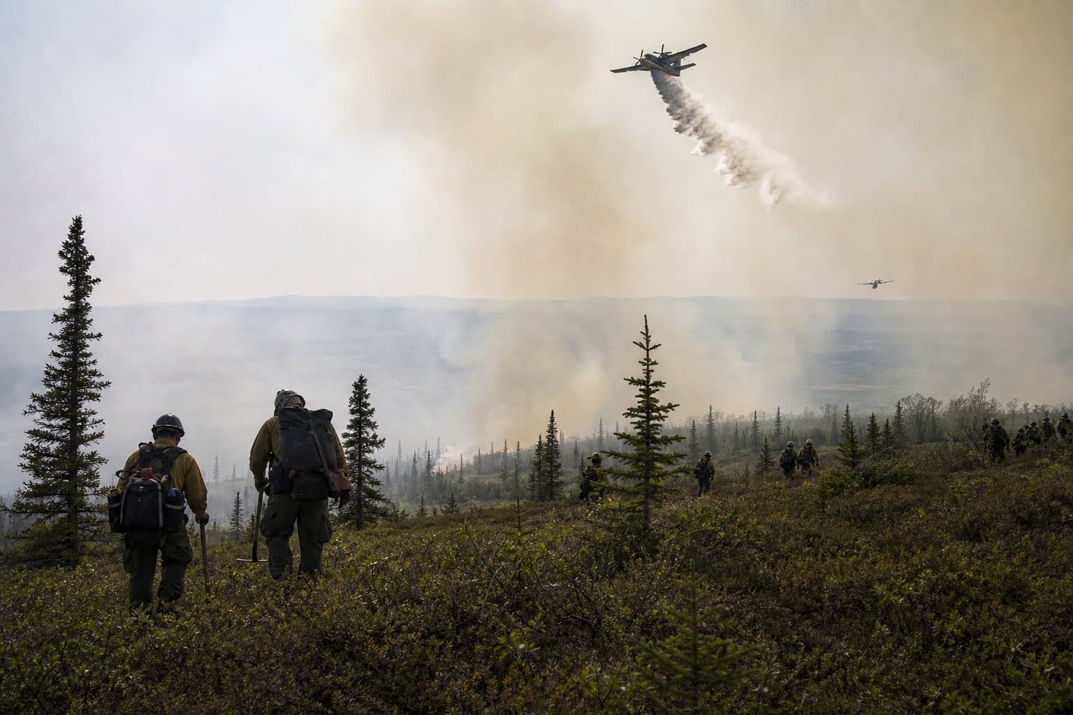 Cover image for article: Siruk Fire burns 550 acres northwest of Allakaket, 25% contained