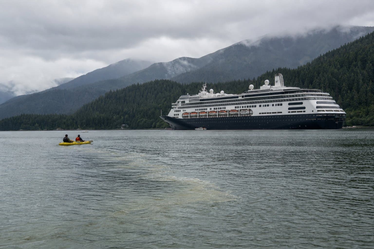Cover image for article: Cruise ships discharge under a 2014 Alaska permit kept alive by an administrative continuance