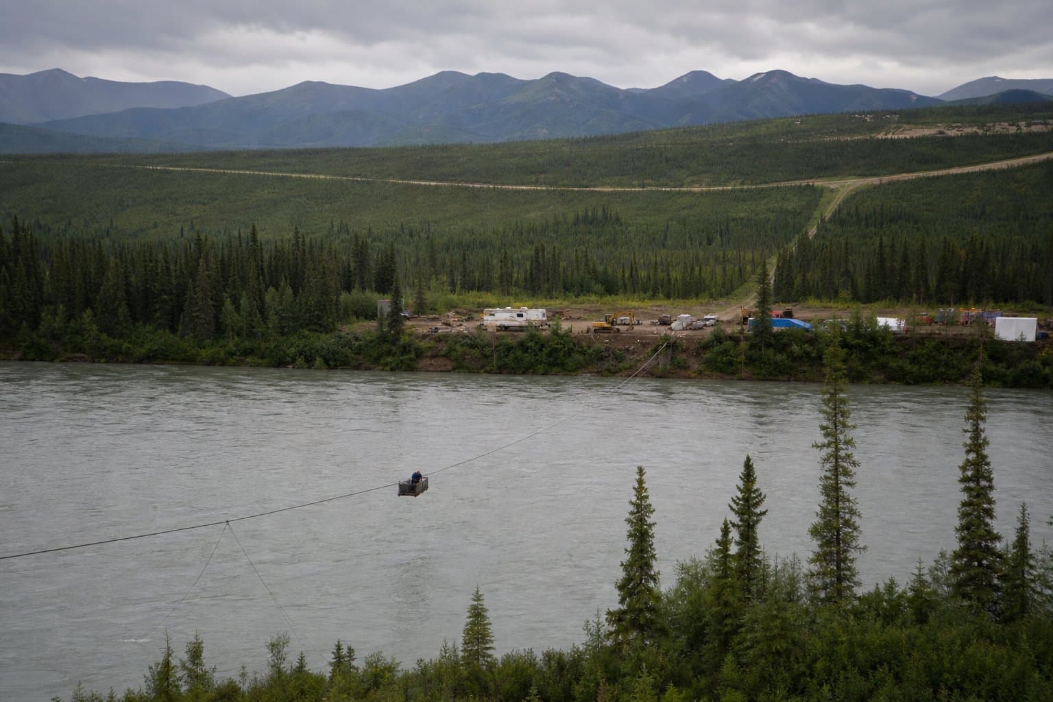 Cover image for article: Comment open until Sept. 2 on a 530-foot cable and mining camp over the Koyukuk