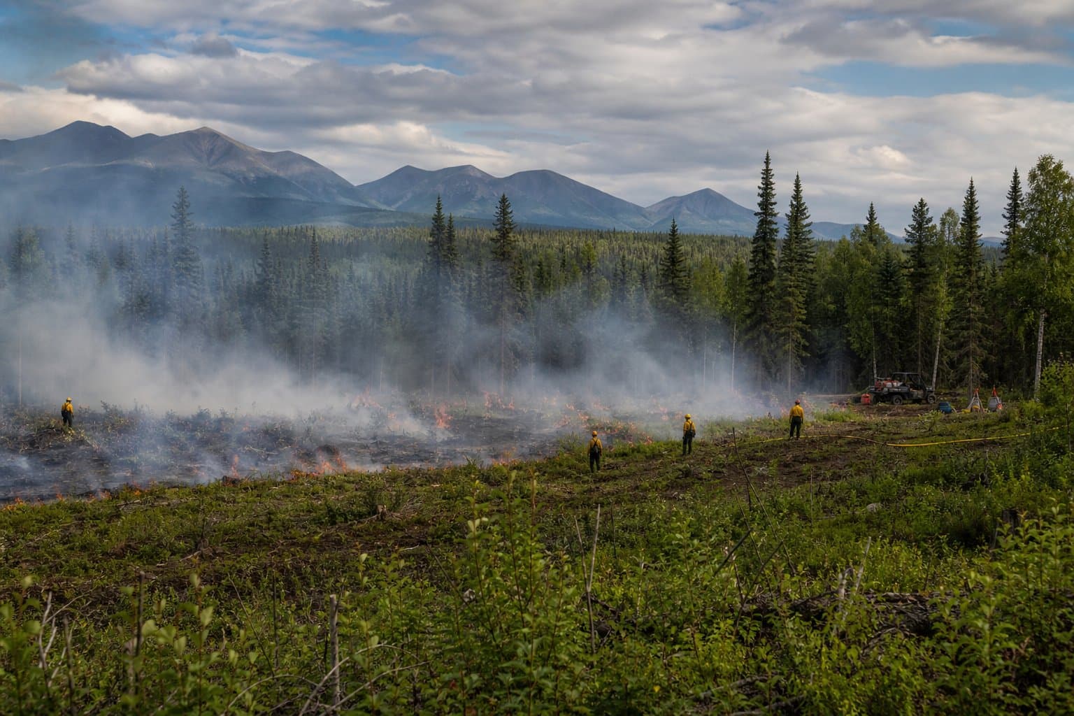 Cover image for article: NSF awards UAF $1.6 million to build Alaska prescribed-burn forecasting tools