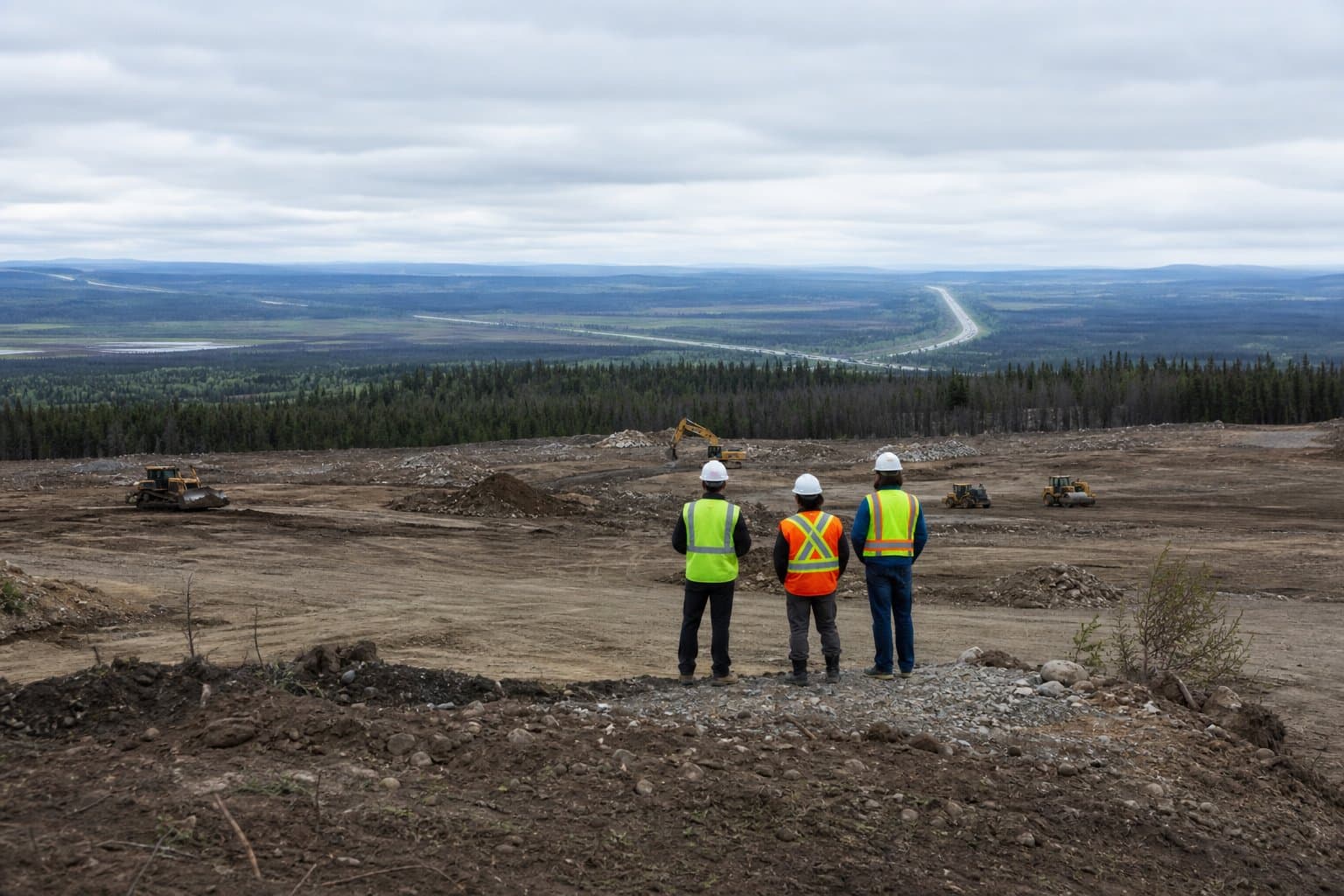 Cover image for article: Interior Alaska Veterans Cemetery breaks ground in Salcha