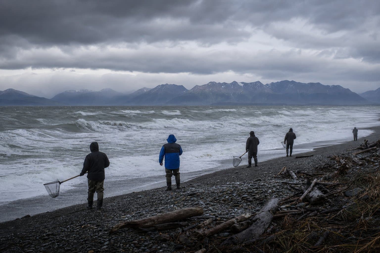 Cover image for article: Wind advisory: 50 mph gusts and 12-foot Cook Inlet waves threaten Kenai dipnetters Thursday