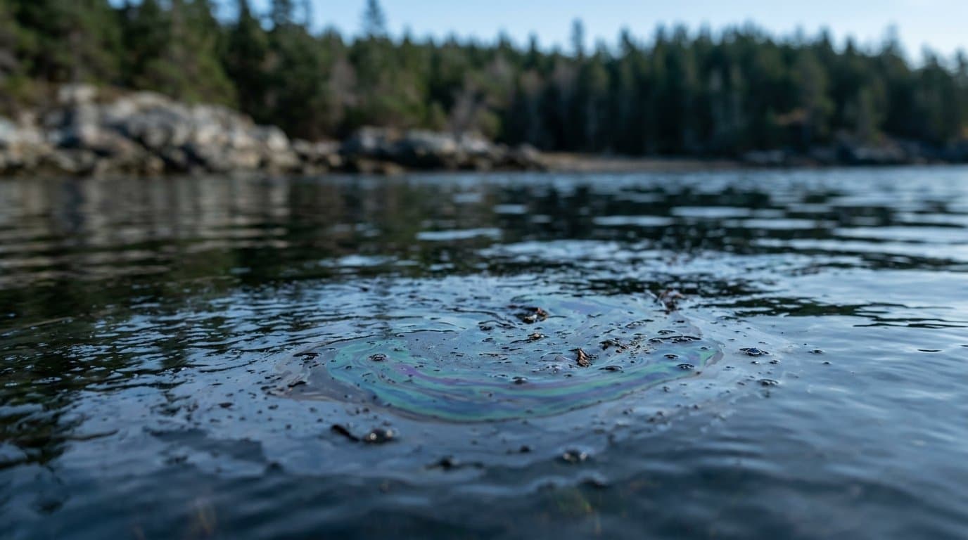 Cover image for article: Coast Guard hires Ketchikan firm to handle fuel, oil on boat aground in Raymond Cove
