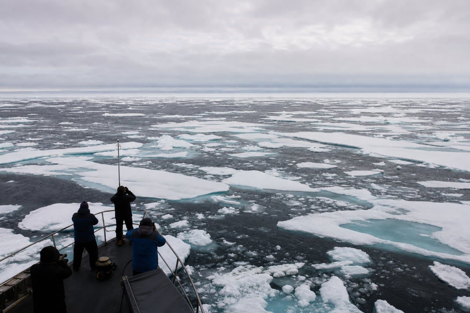 Cover image for article: Heavy sea ice off Alaska's north coast keeps shipping routes shut