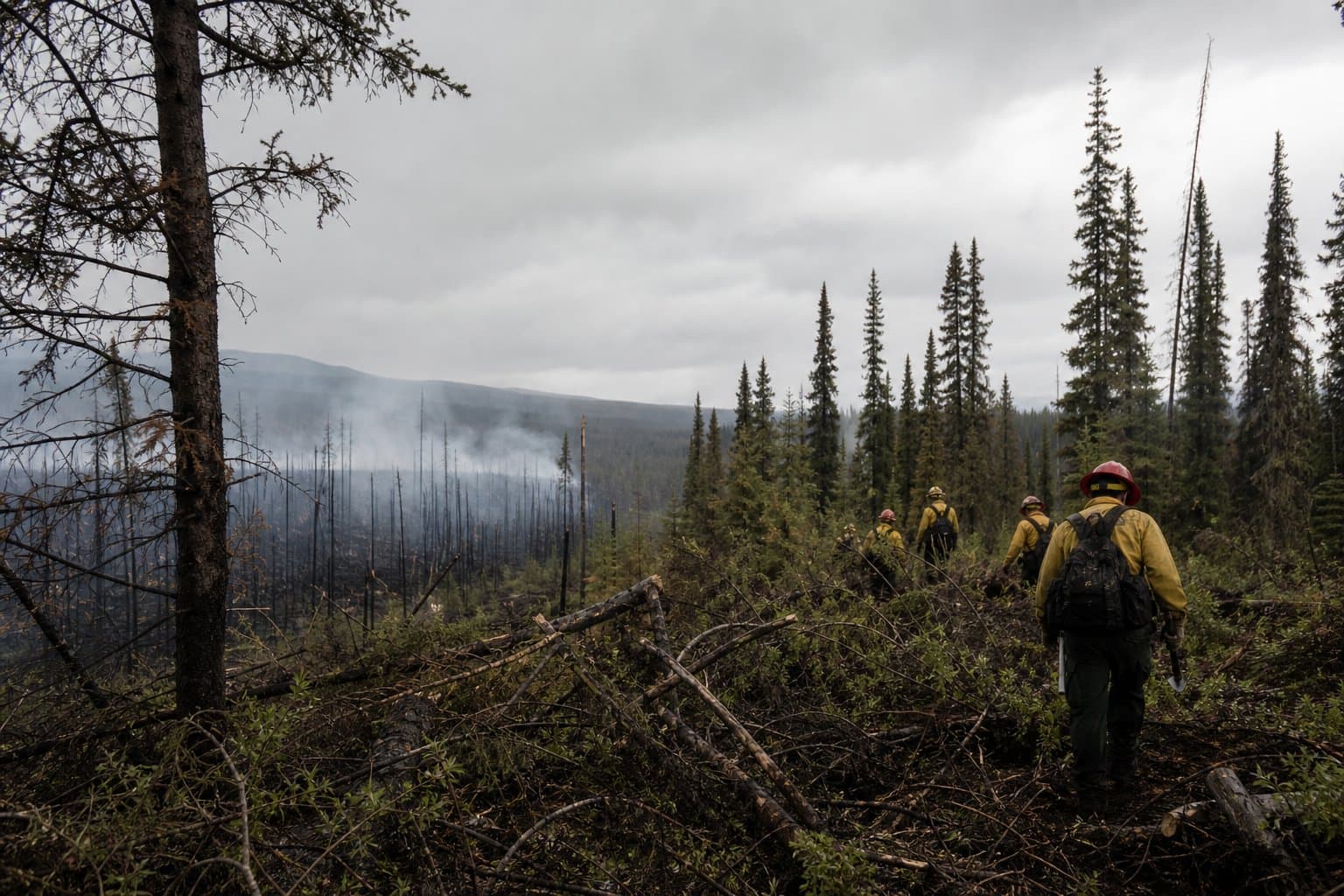 Cover image for article: Starry Fire crews race to lock down perimeter before heat returns near Anderson
