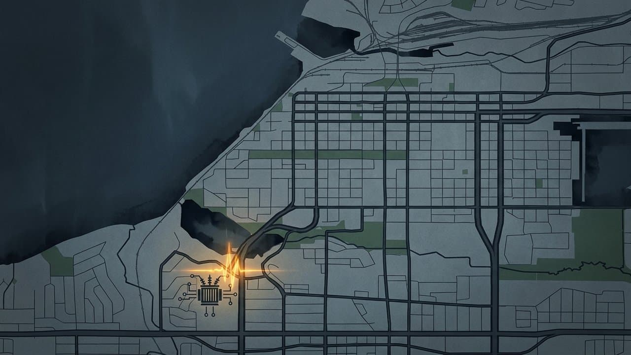 Cover image for article: Neighbors got the tower dropped from a south Anchorage substation rebuild