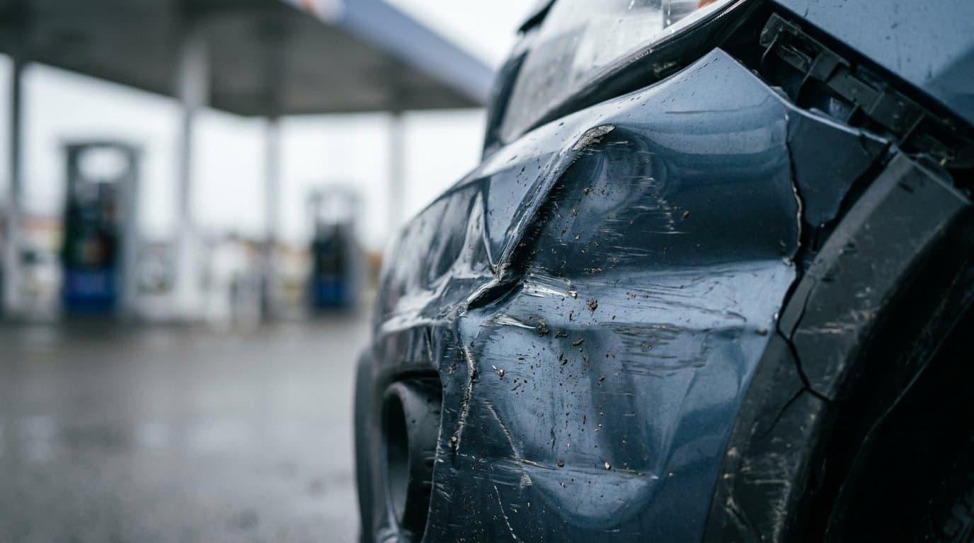 Cover image for article: Pickup driver flees after striking vehicle at Fairbanks gas station