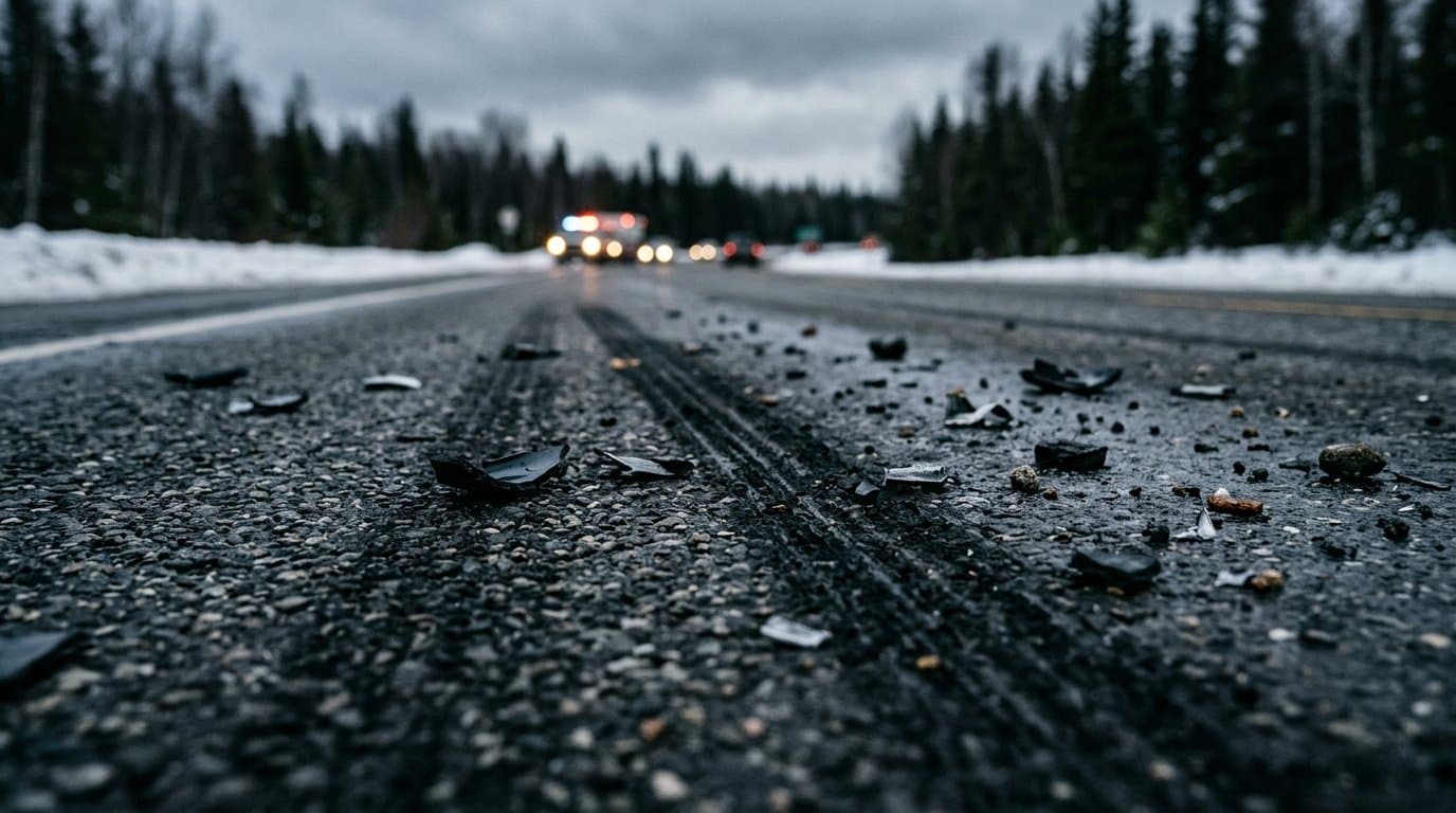 Cover image for article: Semi-car crash at Mile 186 partially closes Parks Highway for more than five hours