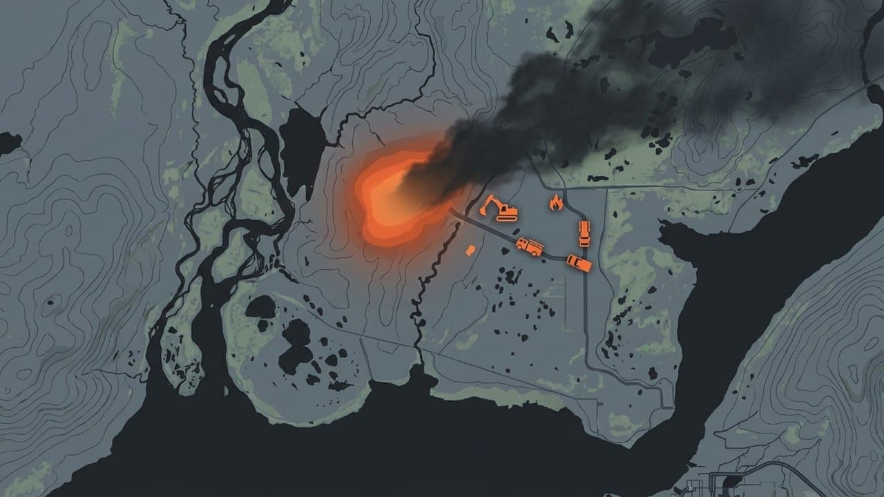 Cover image for article: Mat-Su landfill fire draws multi-department response near Palmer-Wasilla corridor