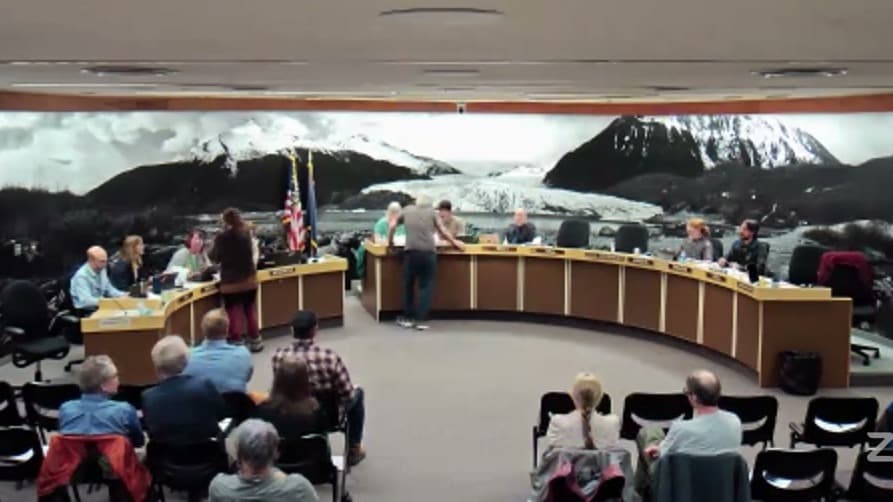 Cover image for article: A veteran was barred from Juneau's July 4th parade over an anti-war sign