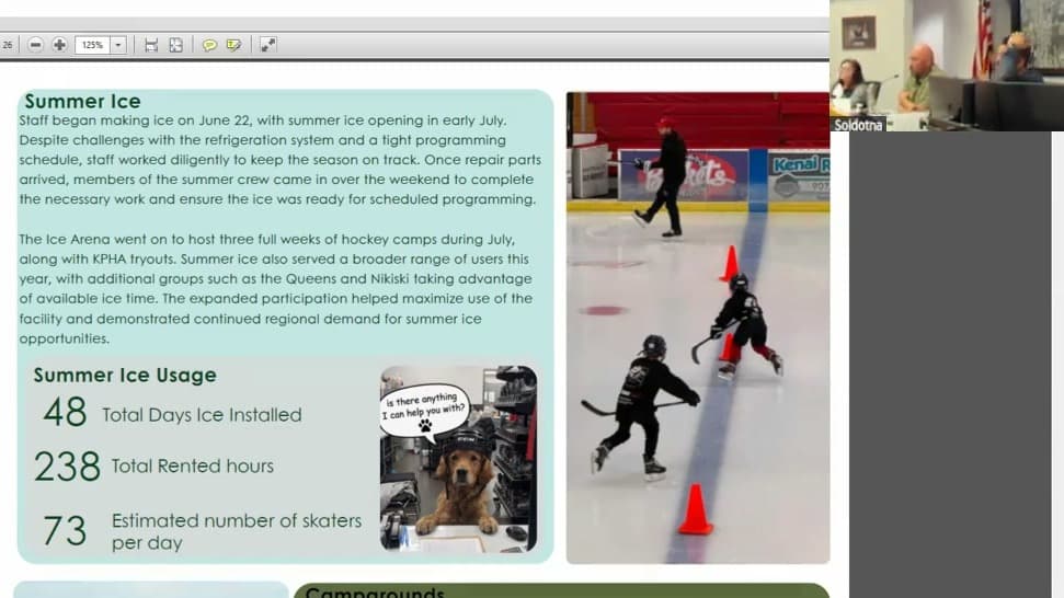 Cover image for article: Soldotna ice rink nearly lost its ice at least once this year, parks director says