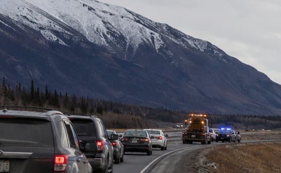 Cover image for article: Crash closes New Seward Hwy southbound at Rabbit Creek Rd