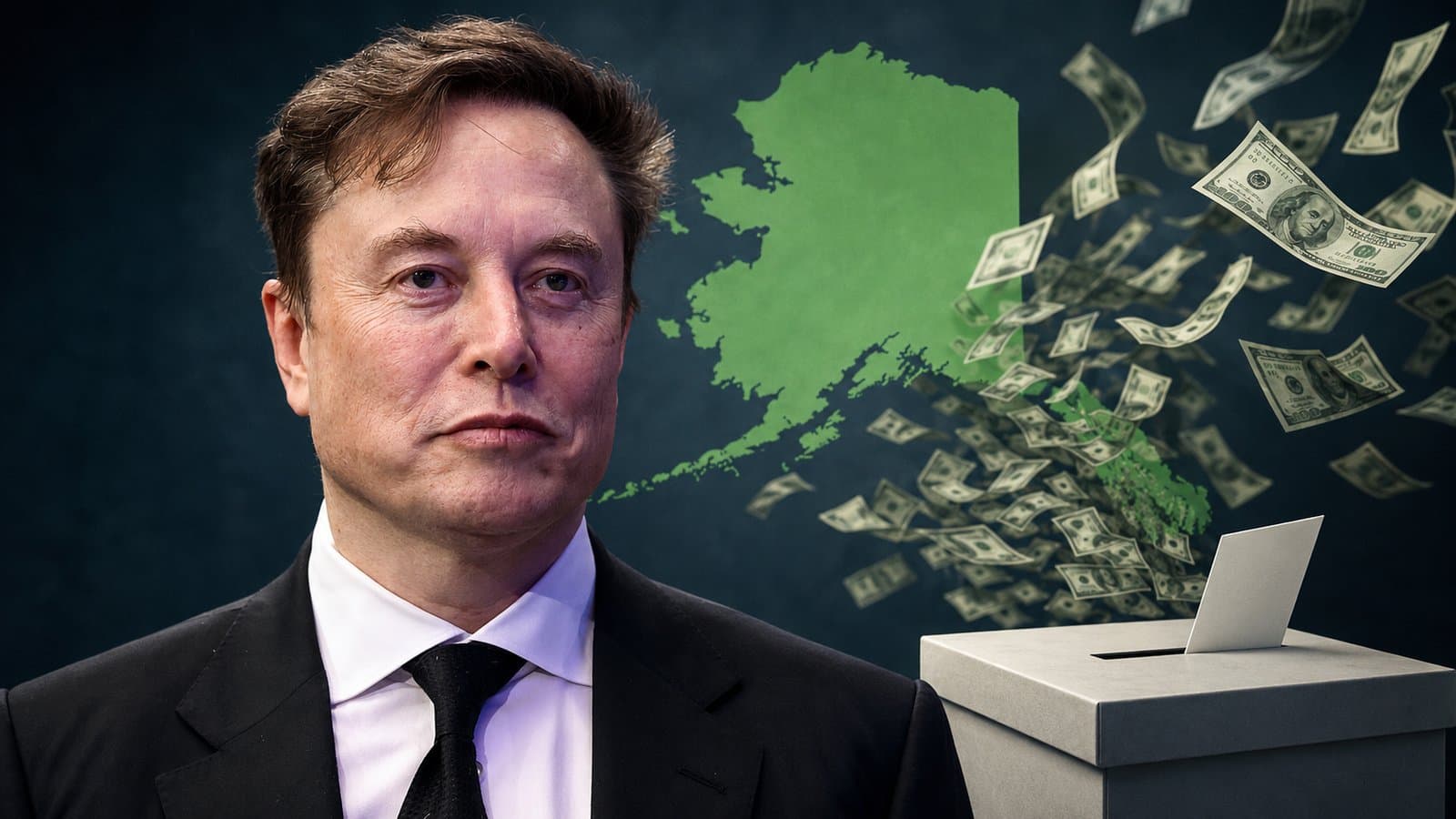 Cover image for article: A state filing ties $1.5 million from Musk to Alaska's ranked-choice voting repeal