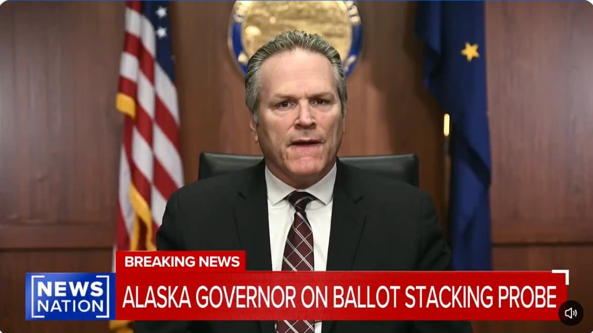 Cover image for article: Dunleavy says signing off on a Peltola Senate win depends on his investigation