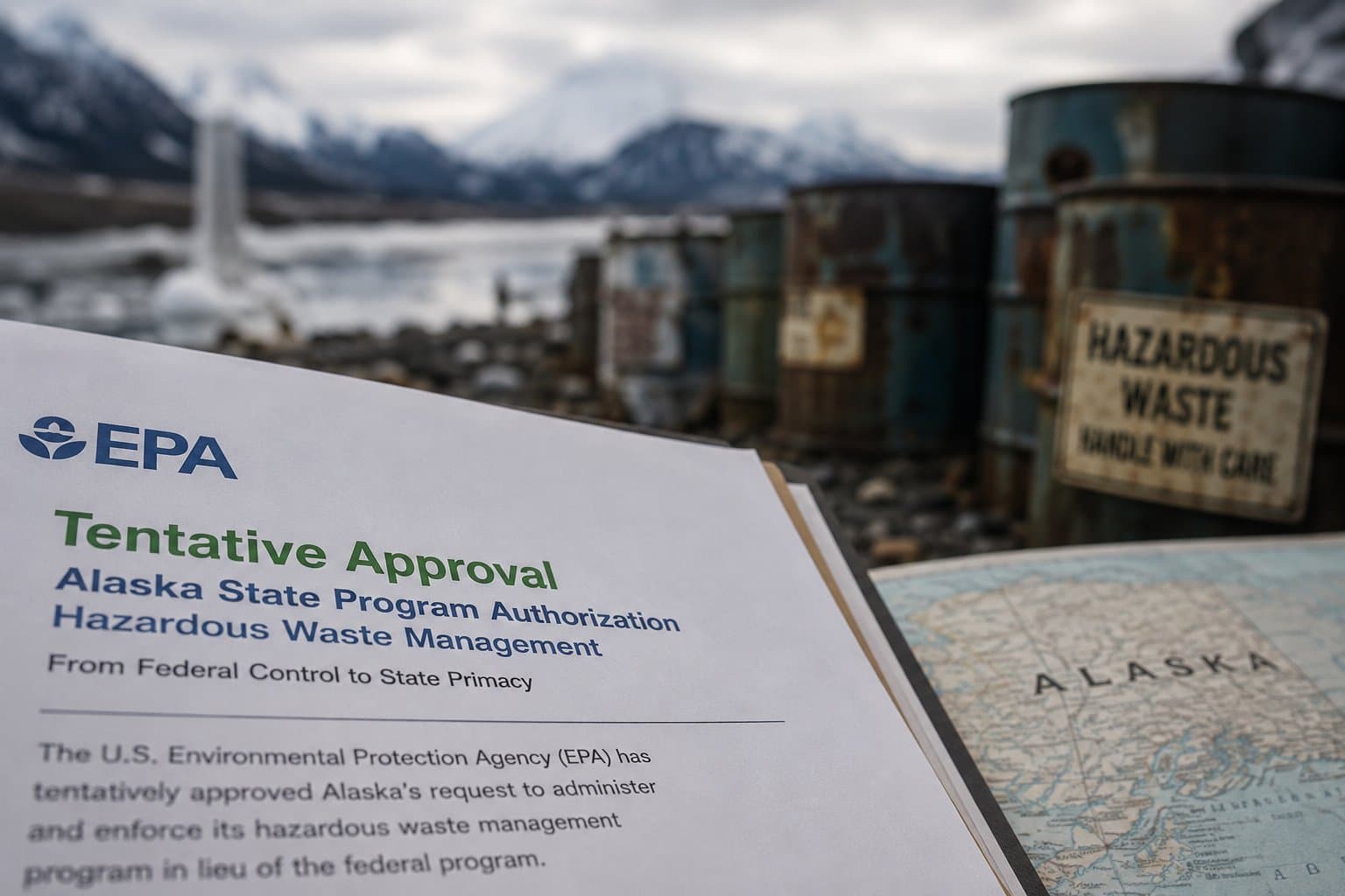 Cover image for article: Alaska seeks control of hazardous waste program as rural areas face shift