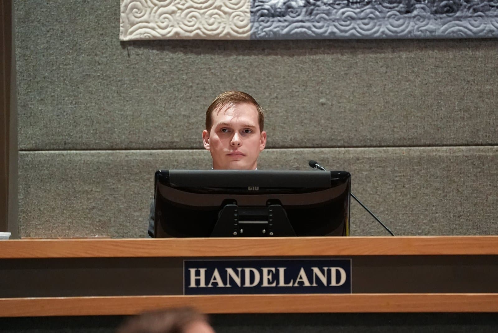 Eagle River Assembly member Donald Handeland at the Anchorage Assembly meeting