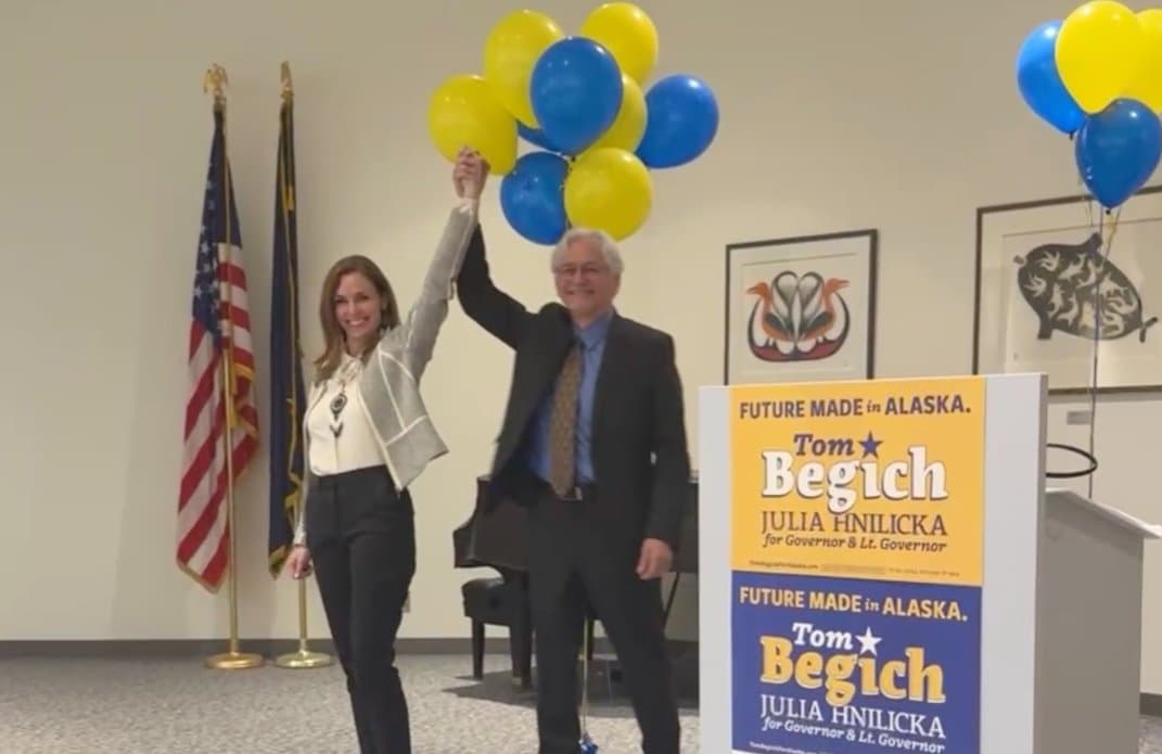 Cover image for article: Begich selects Julia Hnilicka as running mate in Alaska governor's race