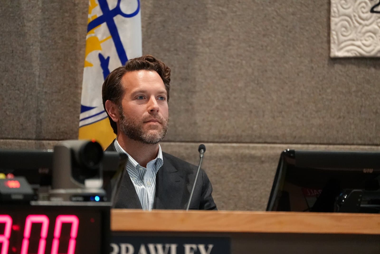 Assembly Vice Chair Daniel Volland representing Downtown at the Anchorage Assembly meeting