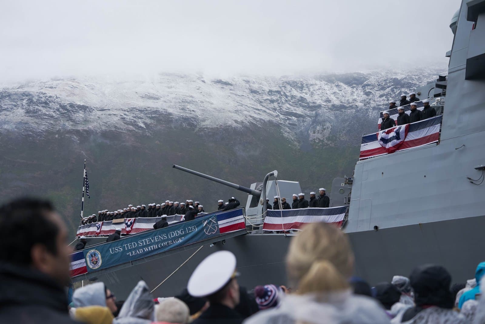 Cover image for article: Navy commissions USS Ted Stevens in Whittier