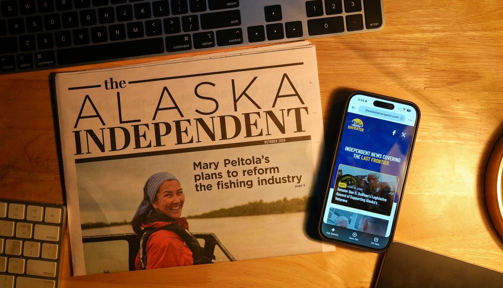 Cover image for article: In Alaska's Senate race, political ads are borrowing the look of local news