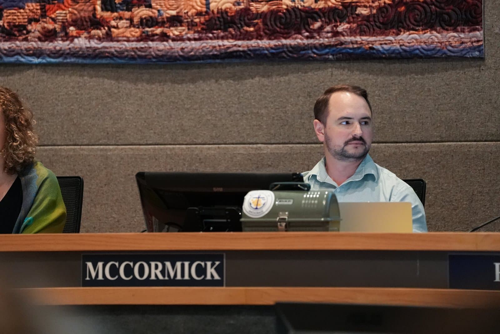 South Anchorage Assembly member Keith Mccormick at Anchorage Assembly meeting