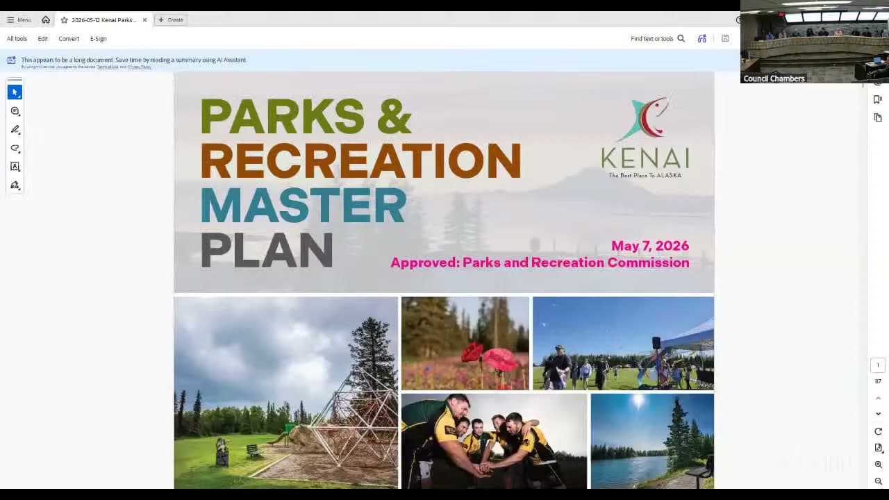 Cover image for article: Kenai unveils 20-year parks master plan with sports complex overhaul