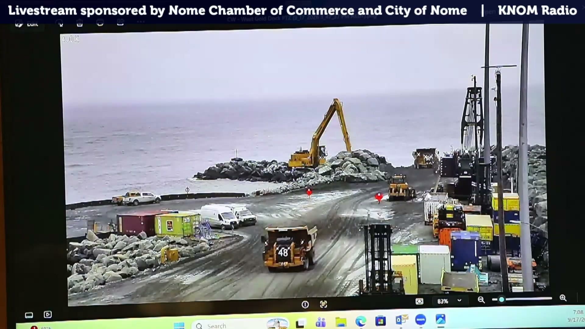 Cover image for article: Spur demolition begins at Port of Nome as city lines up $1 million match